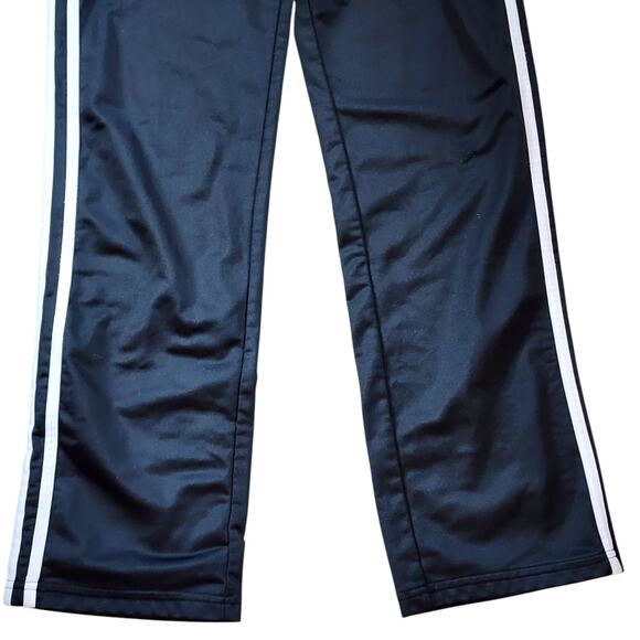 Adidas Boys Athletic Pants Size L 14/16 Gray White Striped Straight Leg Pockets - Picture 5 of 11